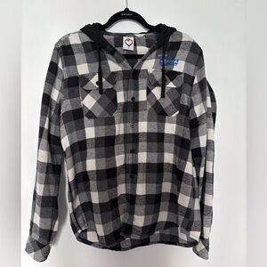 House of Blues Flannel Hoodie Size Small
